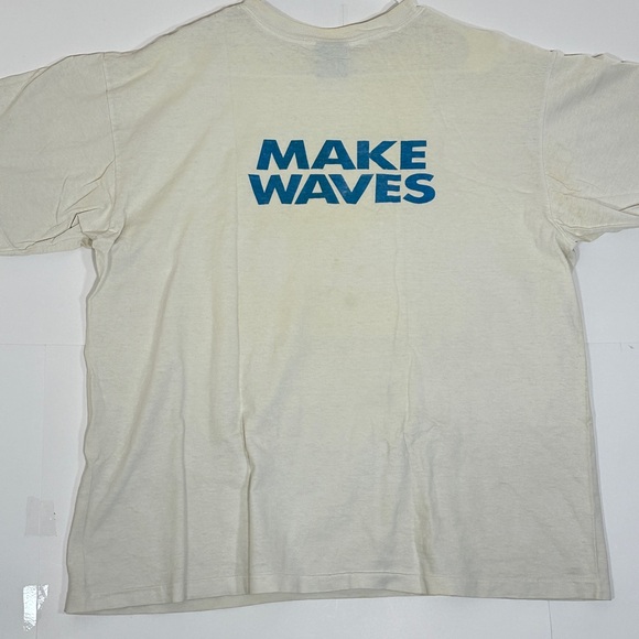 Vintage Just Add Bacardi T-Shirt Men Size XL White Make Waves Promo Shirt 1990s - Picture 13 of 13